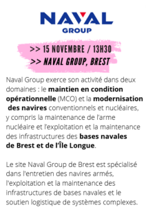 Visite de l’entreprise Naval Group, Brest