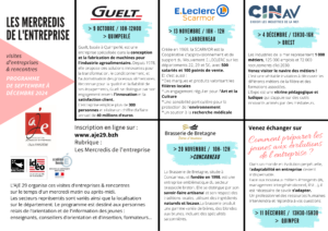 Lire la suite à propos de l’article Programme des Mercredis de l’entreprise 2024 (septembre-décembre)